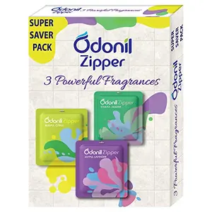 Odonil Bathroom Air Freshener Zipper Mix -30gm (10gm*3)