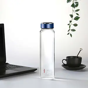 Cello H2O Borosilicate Glass Water Bottle 1000ml Multicolour Set of 1