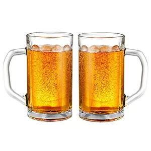 Ginoya Brothers Classic Beer Mug Set Beer Glass Set of 2 (450 ML)