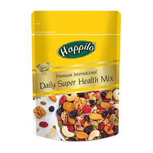 Happilo Premium International Daily Super Health Mix 160g | Premium Superfood Mix of Nuts Seeds Dry Fruits & more | Perfect Party Mix Snack | Vegan-Friendly & Gluten-Free