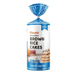 Pintola Organic Wholegrain Brown Rice Cakes - All Natural (Lightly Salted Pack of 1)