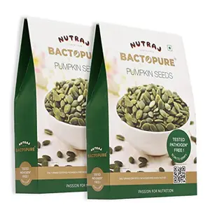 Nutraj Bactopure Pumpkin Seeds 400g (200gx2) | Pathogen Free | 100% Natural And Premium