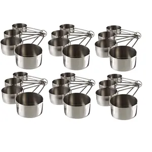 Dynore Set of 6 Measuring Cup with Wire Handle Sets