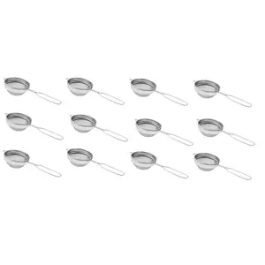 Dynore Set of 12 Tea strainers Size 9.5