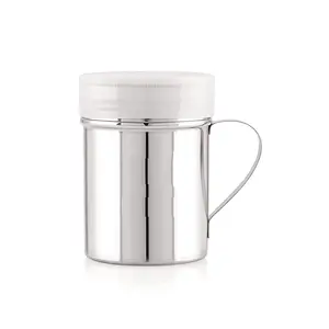Dynore Stainless Steel Chocolate Shaker| Chat Masala Sprinkler| Dredger Shaker With Handle