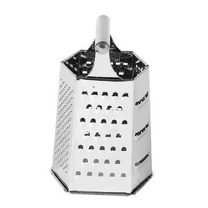 Dynore Stainless Steel 6 Way 8' Steel Grater for Cheese, Vegetables, Ginger, Garlic