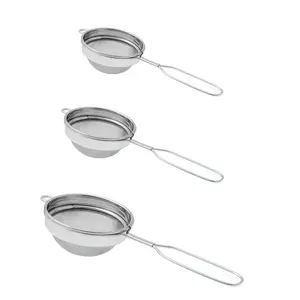Dynore Set of 3 Classic Wire Handle Tea Strainers Size 7,8,9