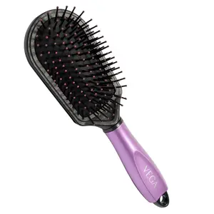 VEGA Cushioned Hair Brush With Cleaner (E18-CB)