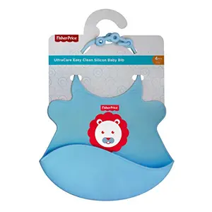 Fisher-Price Ultra Care Easy Clean Silicon bib (Multicolour)
