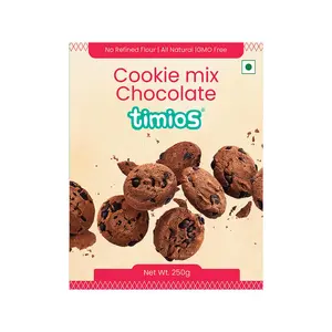 Timios Multigrain Eggless Instant Chocolate Cookie Mix|No Maida|Sweetened with Jaggeery|Righ In Protein,Iron & Calcium|250g