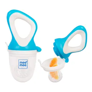 Mee Mee Advanced Fruit & Food Nutritional Baby Feeder for 6 to 12 Months | Baby Food Feeder Pacifier, Silicone Fruit Feeder Teethers for Babies | Teether for New Born, BPA-Free Silicone Pouches