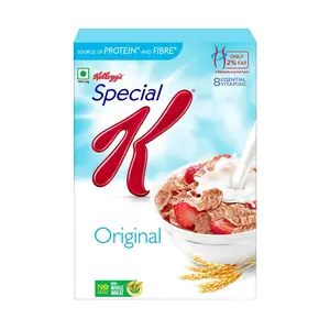 Kellogg's Original Special K | Only 2% Fat | Sub 300 Calorie Breakfast Cereals | Whole Wheat Flakes | Source of Protein & Fibre | 435/455g