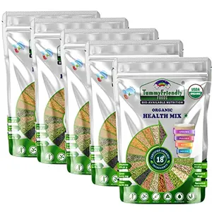 TummyFriendly Foods 100% Organic Health Mix for Kids and Adults. No Chemicals, No Pesticides, No GMO 500 g (Pack of 5)