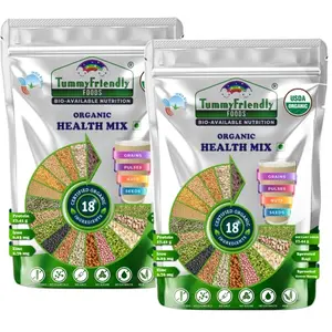 TummyFriendly Foods Organic Health Mix for Kids and Adults. No Chemicals, No Pesticides 1600 g (Pack of 2)