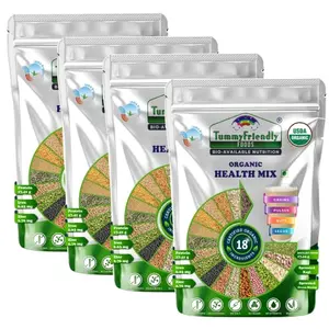 TummyFriendly Foods Organic Health Mix for Kids and Adults. No Chemicals, No Pesticides 400 g (Pack of 4)