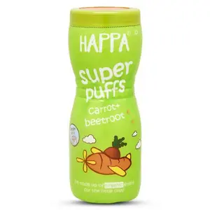 Happa Multigrain Carrot & Beetroot Melts Super Puffs (8 Months+) -40 gm