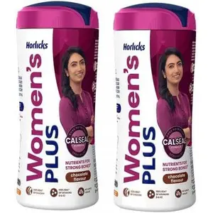 HORLICKS Womens Plus Calseal Chocolate Flavour 400 Gm Jar Pack of 2 (2 x 400 g)