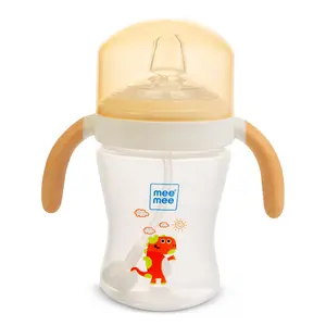 Mee Mee Baby Trainer Sippy Cup | Soft Spout, Leakproof Sipper for Toddlers | Dual Handle for Easy Grip | Non -Toxic, Lightweight & BPA Free, Yellow (240 Ml)