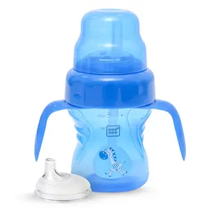 Mee Mee Anti Spill, Interchangeable Sipper/Sippy Cup 150ml with Soft Silicone Spout and Straw BPA Free, 6m+ (Blue)