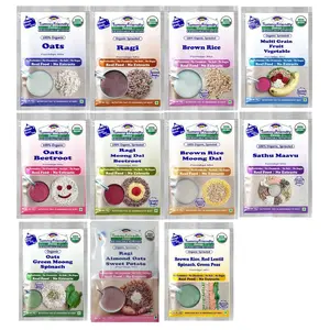 TummyFriendly Foods Certified Organic Sprouted Porridge Mixes | Made of Organic Sprouted Ragi Powder, Sprouted Whole-grains, Sprouted Pulses, Fruit, Vegetables and nuts For Little Ones | No Sugar, No Salt, No Milk, No Chemicals, No Pesticides & No GMO | M
