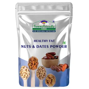 TummyFriendly Foods Premium Nuts and Dates Powder | Dry Fruit Powder for Baby | Nuts Powder for Babies Kids and Adults | Dry Fruits Powder for Kids | 100g