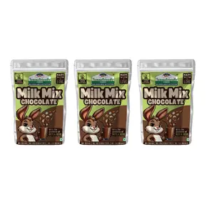 Tummy Friendly Chocolate Milk Mix for kids. Made of organic nuts, seeds, jaggery and premium cocoa powder, healthy milk mix for toddlers. kids chocolate milk powder mix - 300g, (100g each pack)