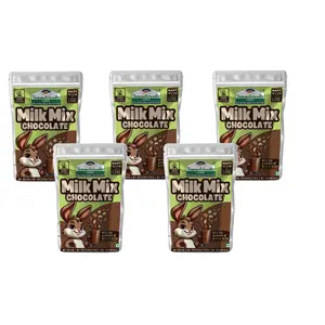 Tummy Friendly Chocolate Milk Mix for kids. Nuts,Seeds, Jaggery + Ccocoa powder, healthy milk mix for toddlers. kids chocolate milk powder mix - 500g, (100g each pack)