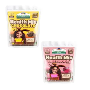 TummyFriendly Foods Organic Beetroot Health Mix Powder & Chocolate Beetroot Health Mix For baby kids 2 year old | Baby food for 2+ year old | Available in Trial Baby Packs too. 200g (100g Each)