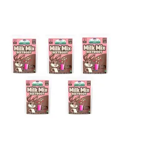 Tummy Friendly Beetroot Milk Mix for kids. Made of organic nuts, seeds, healthy milk mix for toddlers, 1 year, 2 year old baby and elder kids. kids milk powder mix - 500g, (100g each pack)