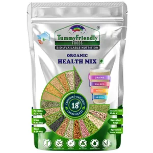 TummyFriendly Foods Organic Health Mix Powder For baby kids 2 year old | Baby food for 2+ year old | Maximum Nutrition From Real Food. Available in Trial Baby Pack. 800g