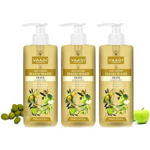VAADI HERBALS Olive and Green Apple Hand Wash - 250 ml (Pack of 3)