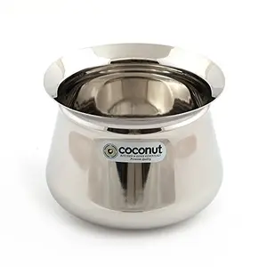 Coconut Stainless Steel Arcot Handi 650ml Silver