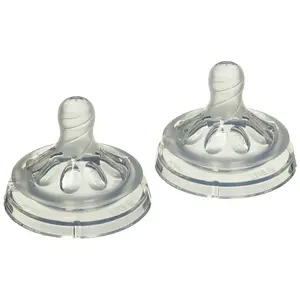 Philips Avent Natural Baby Bottle Nipple, Medium Flow Nipple 3M+, 2pk, SCF653/23