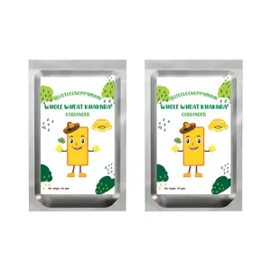Littlecherrymom Whole Wheat Khakhra  Coriander Flavour (100g x 2)