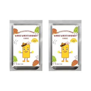 Littlecherrymom Whole Wheat Khakhra  Garlic Flavour (100g x 2)