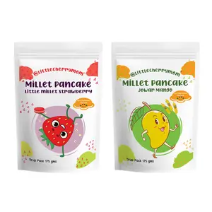 Littlecherrymom Super Millets Pancake Combo  Little Millet Strawberry + Jowar Mango  175Gms Each