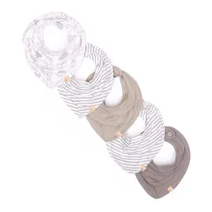 Mi Arcus Feeding Drool Bibs for Baby Boys Girls Newborns and Toddlers0-3 MonthsCottonGifting/Pack of 5/Adjustable