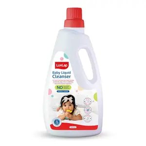 LuvLap Baby Liquid Cleanser 1000ml For cleaning feeding bottle cutlery toys fruits & vegetables Kills 99.9% Germs pH Balanced Dermatologically tested formula No harsh chemicals Bio-degradable