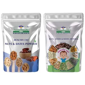 Tummy Friendly Dry Fruits Powder For Baby Kids Adults 2 Packs - 100g each. Available in Baby Trial Packs. Real Food No Harmful Ingredients. Shelf life 6 Months