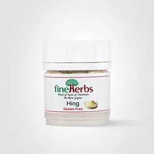 FineHerbs Gluten Free Hing | 100% Pure | Extra Strong Natural Hing Powder | By Ritu Gupta