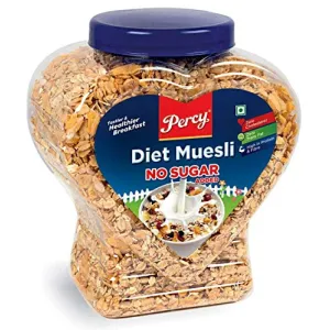 Percy Breakfast Cereal Diet Muesli No Sugar Added Jumbo Jar [] Jar 800 g
