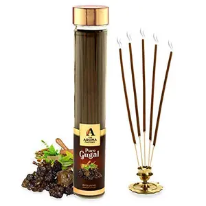 Pure Gugal Incense Stick Agarbatti 100% Herbal Guggal (Bottle 100gm)