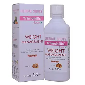 Herbal Hills Trimohills Herbal Shots 500ml Syrup for Weight Management Weight Loss