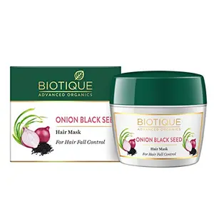 Biotique Onion Black Seed Hair Mask Ideal for Hair Fall Control 175g | Hair Nourishment Hairfall control
