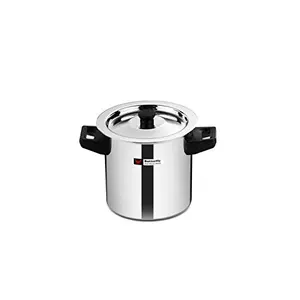Butterfly Stainless Steel Premium Milk Pot Milk Boiler Milk Cooker Double Wall with Whistle and Funnel 2 Litre Silver