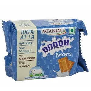 PATANJALI DOODH BISCUITS 50 GM Pack of 2