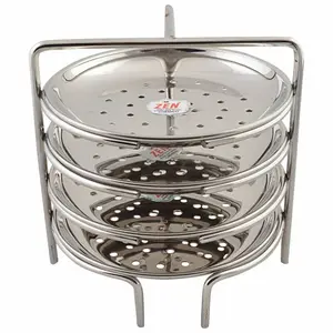 Jain Stainless Steel Small Idiappam Stand - 4 Plates