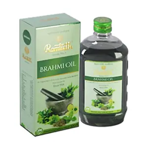 Ramtirth Brahmi Hair Oil - 300 Ml (Excellent For Dandruff Brain Sound Sleep And For Body Massage)