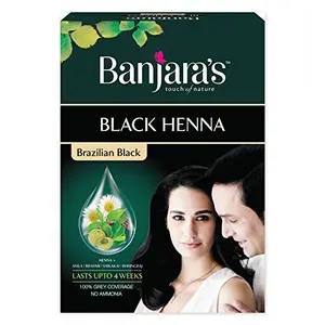 Banjara's Hair Colour - Black Henna 6 Numbers x 9g Carton
