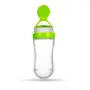 GOODMUNCHKINS GOODMUNCHKINS Silicone Spoon Food Feeder for Babies. Food Grade Silicone Bottle 90ml BPA Free (Green)